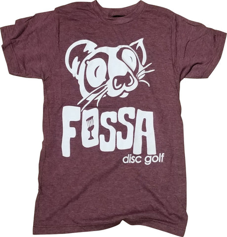 Fossa T-shirt - Burgundy/White