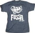 Fossa T-shirt - Heather Navy/White