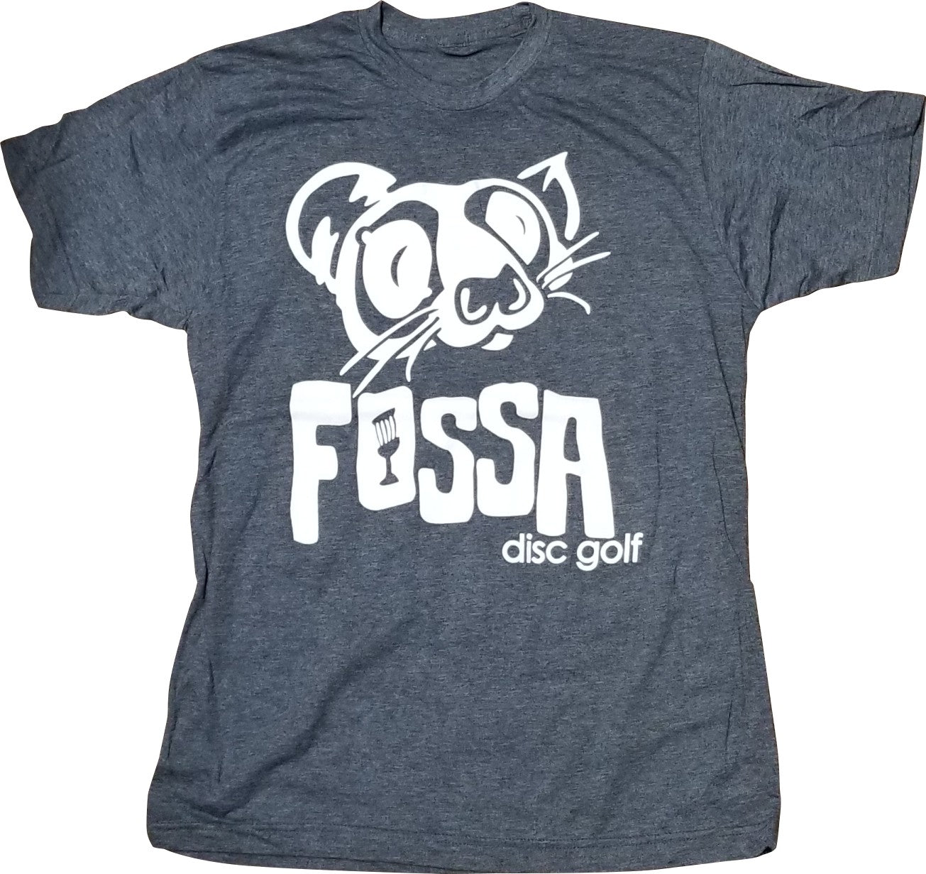 Fossa T-shirt - Heather Navy/White