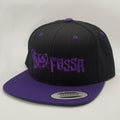 Snapback Flatbill - Black/Purple