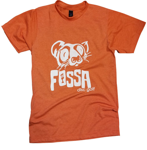 Fossa T-shirt - Orange/White - fossadiscgolf